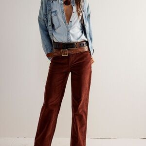 We The Free Tinsley Baggy High-Rise Cord Jeans sz 26